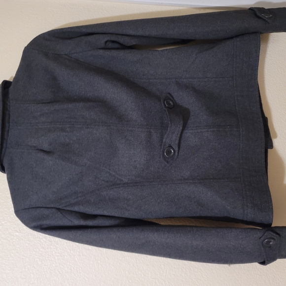 Woman Gray Double-Breasted Jacket #237 - Picture 3 of 5